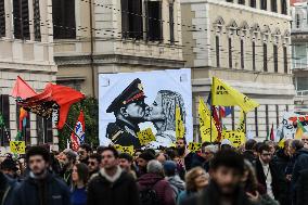 Demonstration In Rome Against The Security Bill