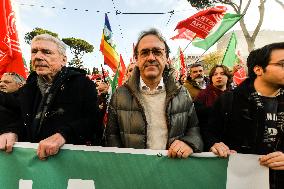 Demonstration In Rome Against The Security Bill