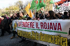 Demonstration In Rome Against The Security Bill