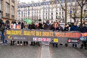 Demonstration For The Rights Of Migrants - Paris