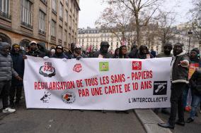 Demonstration For The Rights Of Migrants - Paris