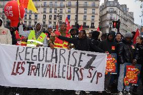 Demonstration For The Rights Of Migrants - Paris