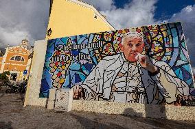 Final Preparations On The Eve Of The Pope's Arrival - Ajaccio