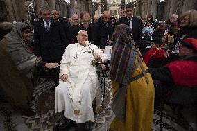 Pope Francis Visits the Basilica of St. Mary Major - Rome