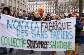 Demonstration For The Rights Of Migrants - Paris