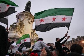 Syrian diaspora celebrates the victory of the Syrian Revolution in Paris FA