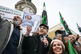 Syrian diaspora celebrates the victory of the Syrian Revolution in Paris FA