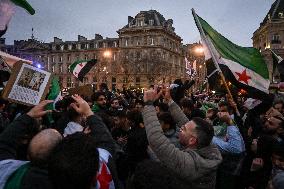 Syrian diaspora celebrates the victory of the Syrian Revolution in Paris FA