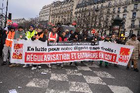 Demonstration For The Rights Of Migrants - Paris