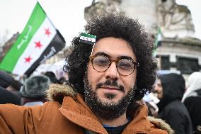 Syrian diaspora celebrates the victory of the Syrian Revolution in Paris FA