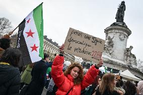 Syrian diaspora celebrates the victory of the Syrian Revolution in Paris FA