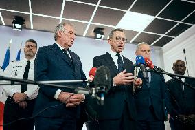 Press conference following Cyclone Chido - Paris