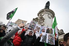 Syrian diaspora celebrates the victory of the Syrian Revolution in Paris FA