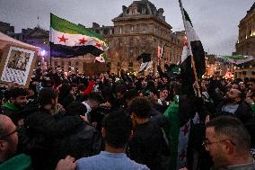 Syrian diaspora celebrates the victory of the Syrian Revolution in Paris FA