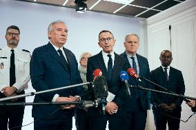 Press conference following Cyclone Chido - Paris