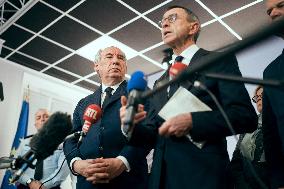 Press conference following Cyclone Chido - Paris