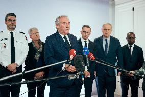 Press conference following Cyclone Chido - Paris