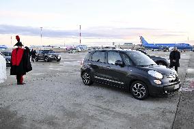 Departure of Pope Francis from Rome to Ajaccio - Italy