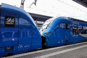 Arverio Train At Augsburg Central Station