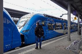 Arverio Train At Augsburg Central Station