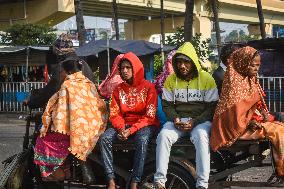 Daily Life In Winter In Kolkata, India