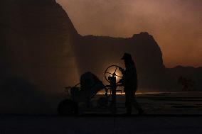 Mideast Egypt Quarry Workers