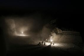 Mideast Egypt Quarry Workers