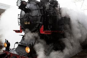 Steam Locomotive In Sofia.