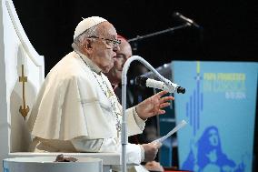 Pope Francis Conference on Popular Religiosity in the Mediteranean - Ajaccio