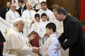 Pope Francis - Meeting With Religious - Ajaccio