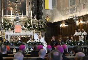 Pope Francis - Meeting With Religious - Ajaccio