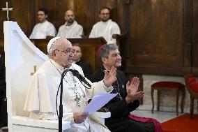 Pope Francis - Meeting With Religious - Ajaccio