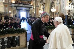 Pope Francis - Meeting With Religious - Ajaccio