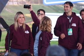 Politic Event  governing party Fratelli D'Italia  at Atreju 2024 at Circus Maximus in Rome