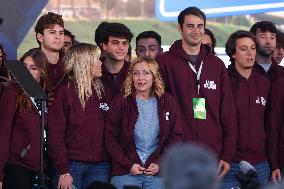 Politic Event  governing party Fratelli D'Italia  at Atreju 2024 at Circus Maximus in Rome