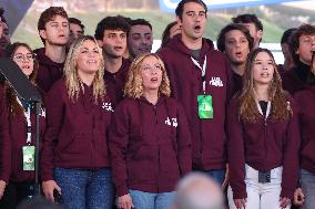 Politic Event  governing party Fratelli D'Italia  at Atreju 2024 at Circus Maximus in Rome