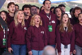 Politic Event  governing party Fratelli D'Italia  at Atreju 2024 at Circus Maximus in Rome