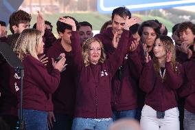 Politic Event  governing party Fratelli D'Italia  at Atreju 2024 at Circus Maximus in Rome