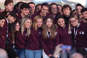 Politic Event  governing party Fratelli D'Italia  at Atreju 2024 at Circus Maximus in Rome