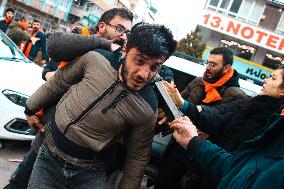 Protest in Ankara during the budget negotiations - Turkey