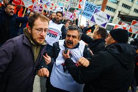 Protest in Ankara during the budget negotiations - Turkey