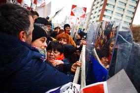 Protest in Ankara during the budget negotiations - Turkey