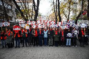 Protest in Ankara during the budget negotiations - Turkey