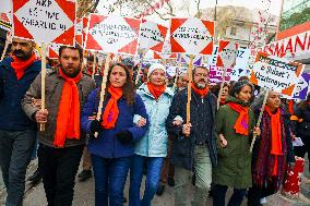 Protest in Ankara during the budget negotiations - Turkey