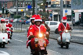 Santa Claus Ride In Cologne