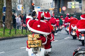 Santa Claus Ride In Cologne