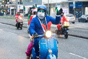 Santa Claus Ride In Cologne