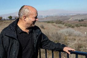 Israelis Visit Border With Syria On Golan Heights