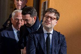 Pope Francis arrives at the Santa Maria Assunta Cathedral - Ajaccio