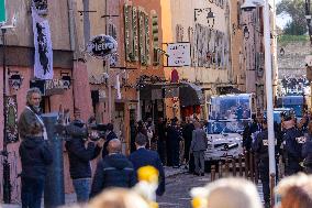 Pope Francis arrives at the Santa Maria Assunta Cathedral - Ajaccio